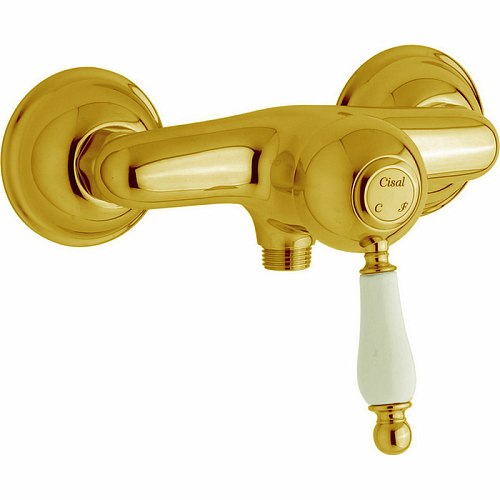CISAL Arcana Empress Смеситель однорычажный настенный для душа, цвет: золото 