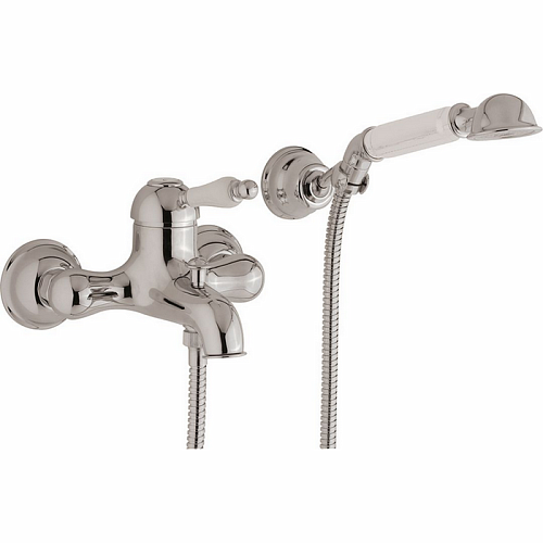 CISAL Arcana Empress Смеситель настенный для ванны/душа с ручной лейкой,держателем и шлангом, цвет: хром 
