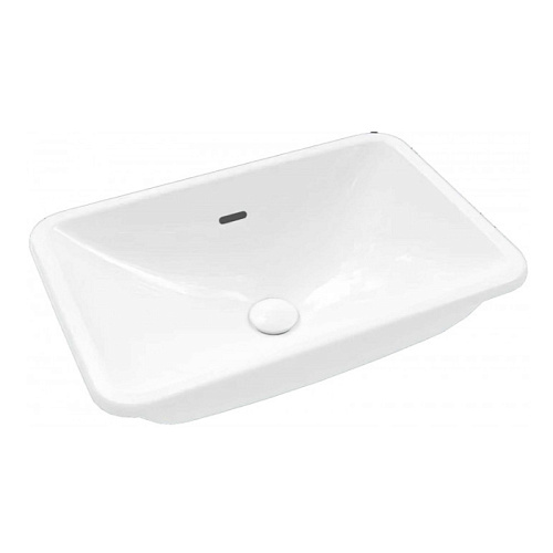  Villeroy&Boch Loop&Friends Раковина 54х34х19см., встраиваемая снизу, без отв., с переливом, CeramicPlus, цвет: альпийский белый