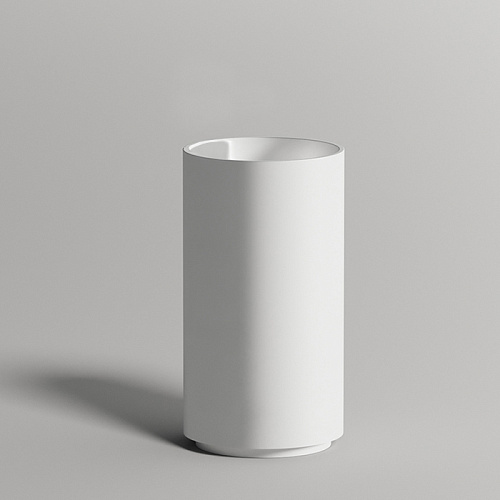 Salini Armonia Раковина напольная 47х47х87cм, без отв.под смеситель, донный клапан "Up&Down", сифон, S-Stone, цвет: белый матовый