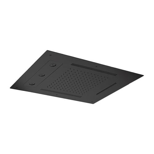 Almar Spin Temptation Верхний душ 48х63см., потолочный, 3 режима, хромотерапия, цвет: Black Absolute Brushed PVD