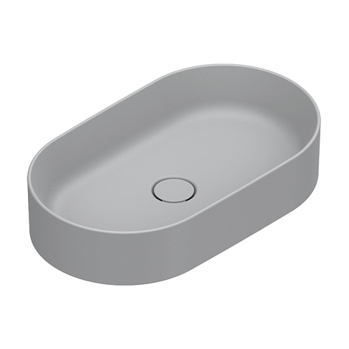 Catalano Zero Раковина 60х35см, накладная, без отв., цвет: Cemento Satinato