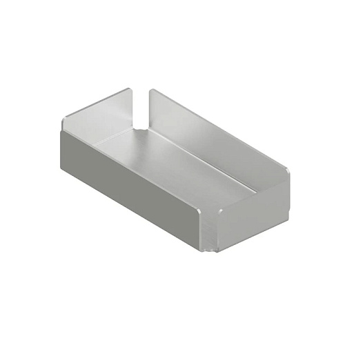 QuadroDesign Поднос 25.3х12.8х5.3см., подвесной, цвет: Brushed Stainless Steel