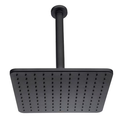 BOSSINI COSMO Верхний душ 280х280 мм., с потолочным держателем 300 мм, цвет черный матовый