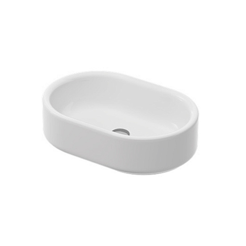 Artceram Wonder Раковина накладная 55х37см., без отв., покр SANIGLAZE, цвет: белый 