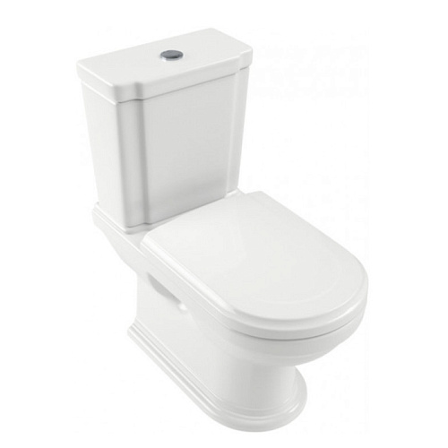 Villeroy&Boch Hommage Унитаз-моноблок 37х72.5х39см., крепеж в комплекте, CeramicPlus, цвет: белый