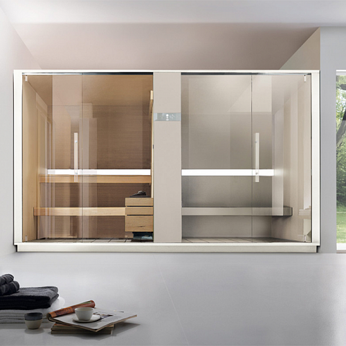 Effegibi Logica SH Сауна&Хаммам 373x171x226см, в нишу, цвет: Soft Sand