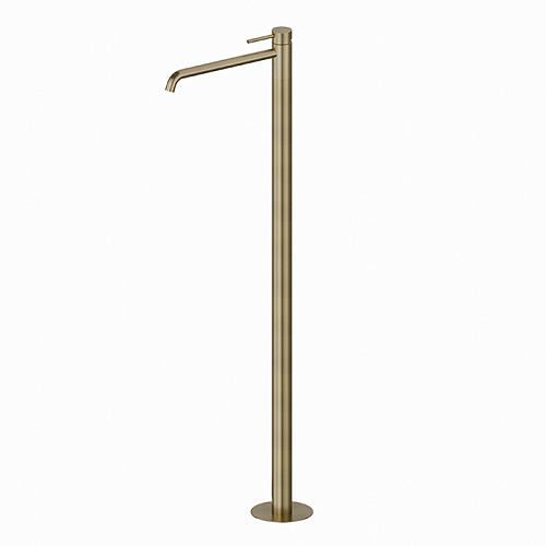Newform X-STEEL 316 Смеситель для раковины, напольный, излив 28см., наружная часть, цвет: PVD Brushed pale gold