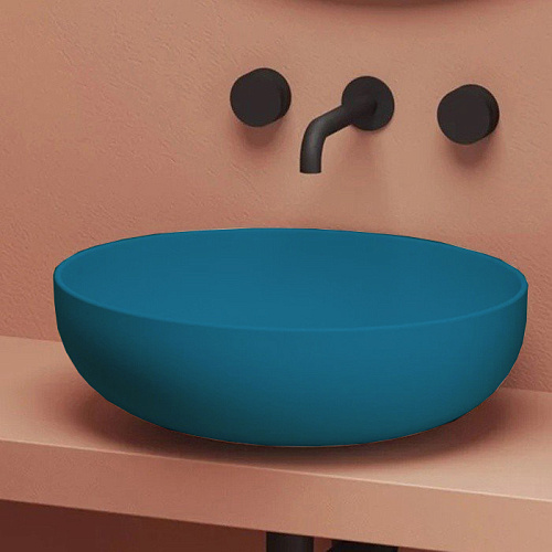 Artceram Jolie Раковина накладная/для пьедестала Ø 50 см, цвет: avio