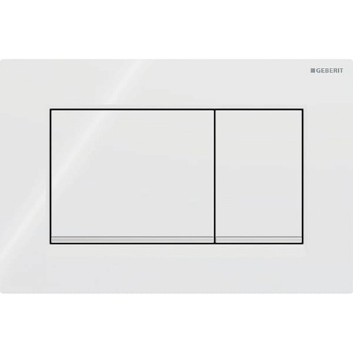 Geberit Sigma20 Клавиша для двойного смыва, квадратная, цвет: белый/хром