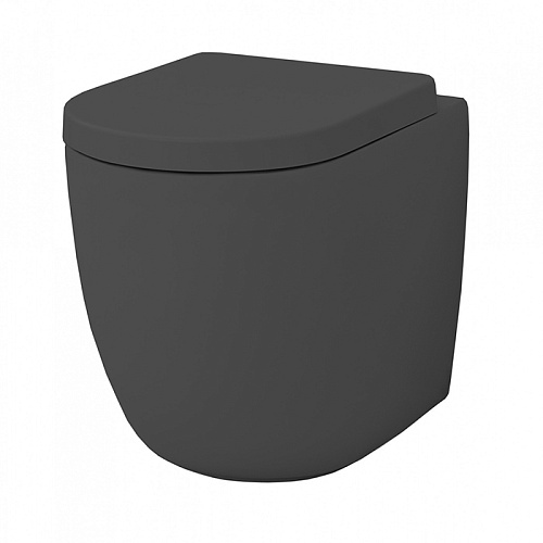 Artceram File Унитаз напольный Rimless 36x52 см, цвет: черный