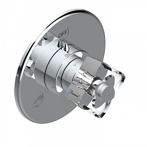 THG Panthere Cristal clair Переключатель встраиваемый, внешняя часть, цвет: хром