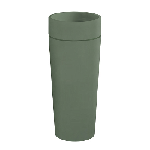 Kerasan Oke Раковина напольная, слив в пол, цвет: verde matte