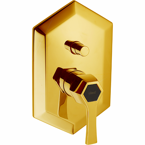 CISAL Cherie Однорычажный смеситель для ванны/душа, цвет: золото/черный матовый