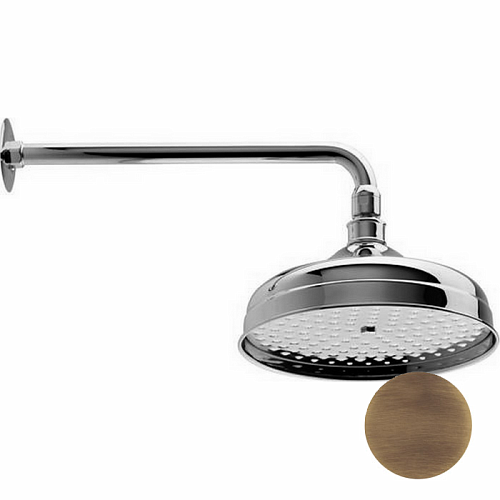 CISAL Shower Верхний душ D210 мм Easy Clean с настенным держателем L270 мм, цвет: бронза