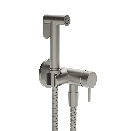 Gessi Cono GESSI TOTAL LOOK Гигиенический душ с наст. держ. со смесителем,с подводом воды и шлангом 1250 мм., цвет: Chrome Br.