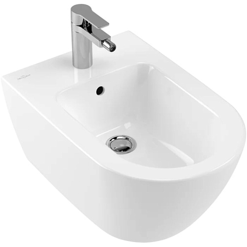 Villeroy&Boch Subway 2.0 Биде подвесное 37.5х56.5х28см., 1 отв., цвет: альпийский белый
