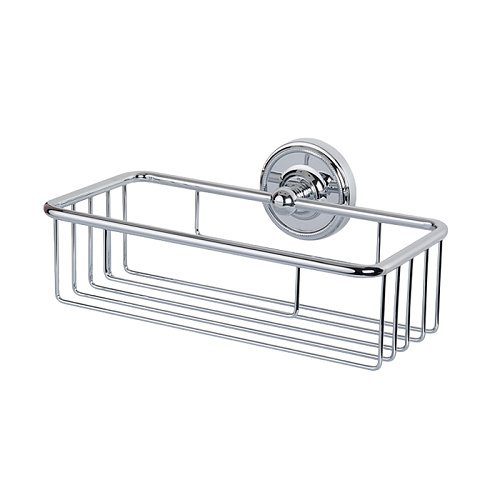 TW Bristol 527, подвесная полочка-решетка прямоугольная 24x14xh7, цвет: хром