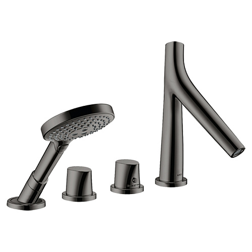 Axor Starck Organic Смеситель для ванны, термостатический, цвет: полированный черный хром