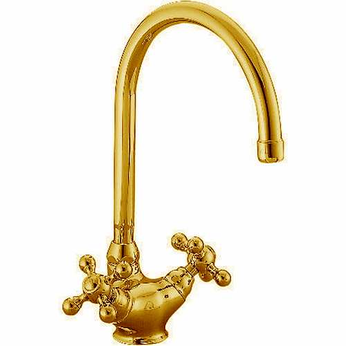 CISAL Arcana Ceramic Смеситель для кухни на 1 отверстие, цвет: золото